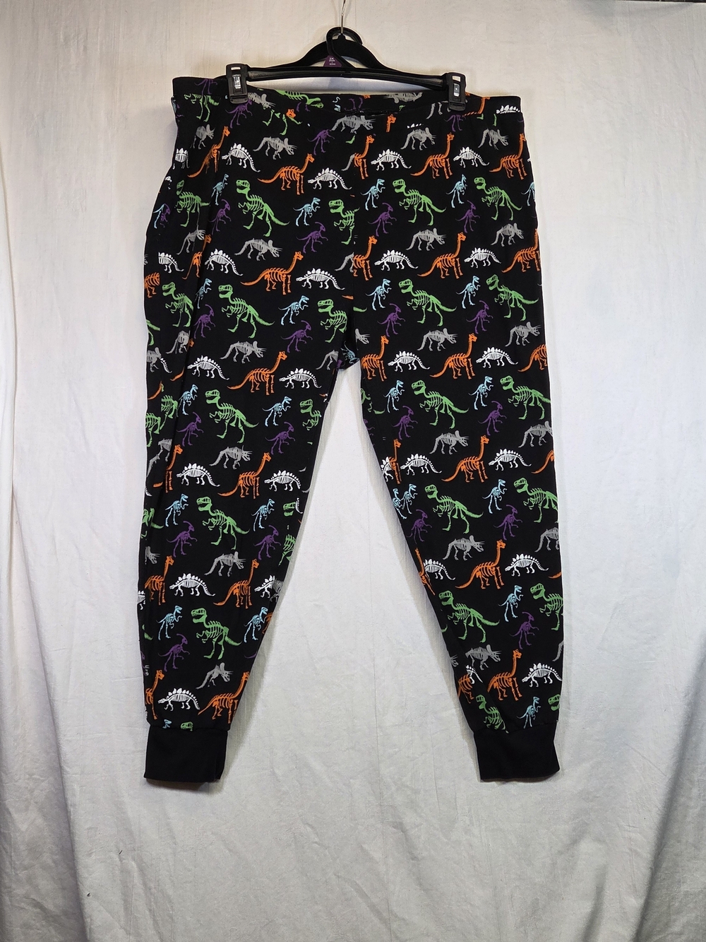 Hyde & EEK! Women’s 2X Halloween Dinosaur Skeleton Pajama Jogger Pants. #0398